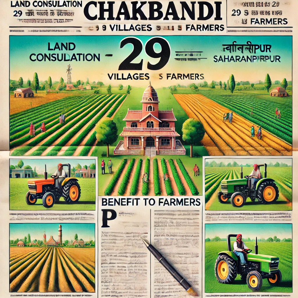 सहारनपुर के सभी ग्रामीण वासियों के लिए चकबंदी से संबंधित एक महत्वपूर्ण समाचार।